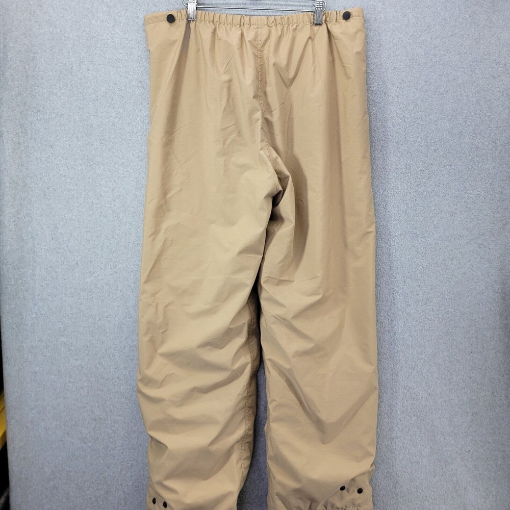 Orvis pants medium Drawstring Fishing Snap Bottom Beige water proof